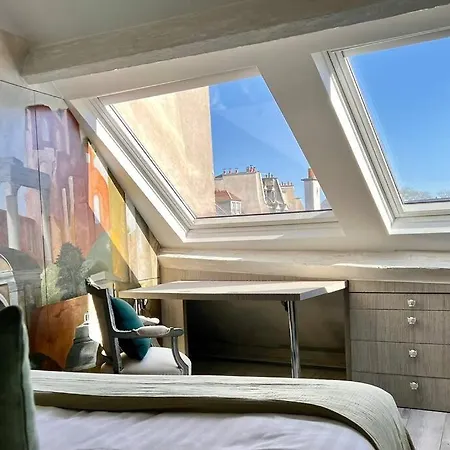 Rooftop Triplex With Garden At Notre Dame *